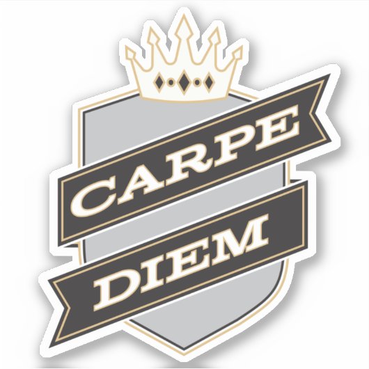 Carpe Diem Sticker (Vorderseite)