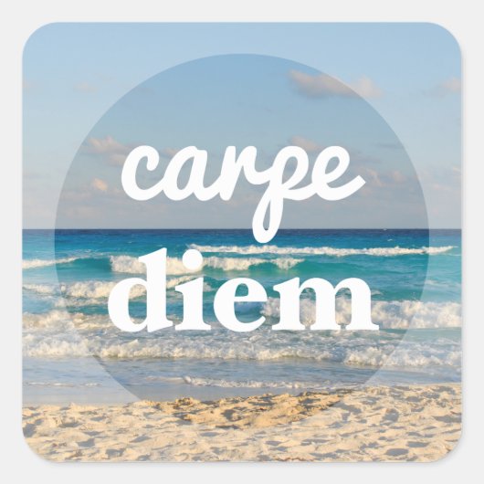 Carpe Diem Sticker (Vorderseite)