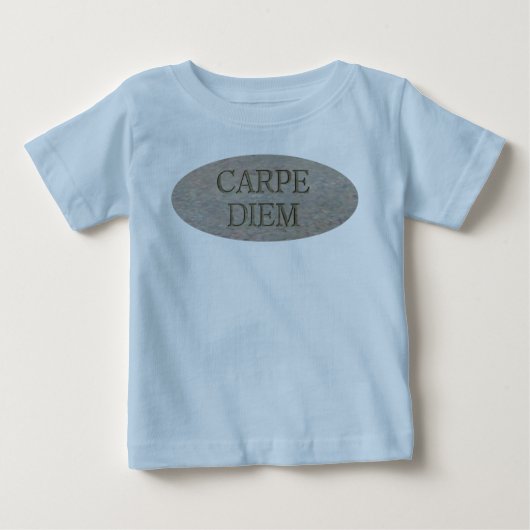 Carpe Diem Stone Baby Blue T - Shirt (Vorderseite)