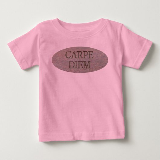 Carpe Diem Stone Baby Pink T - Shirt (Vorderseite)