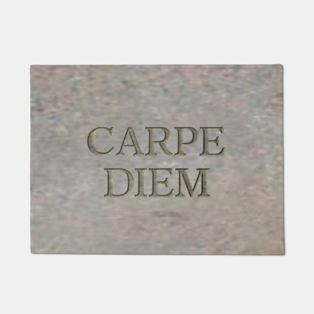 Carpe Diem Stone Doormat Fußmatte (Vorderseite)