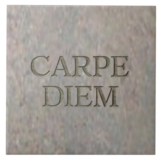 Carpe Diem Stone große Fliese (Vorderseite)