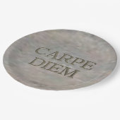 Carpe Diem Stone große Teller (Schrägansicht)