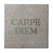 Carpe Diem Stone kleine Fliese (Vorderseite)