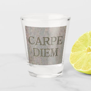 Carpe Diem Stone Seize the Day Shotglas Schnapsglas