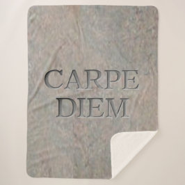Carpe Diem Stone Sherpa Decke Sherpadecke