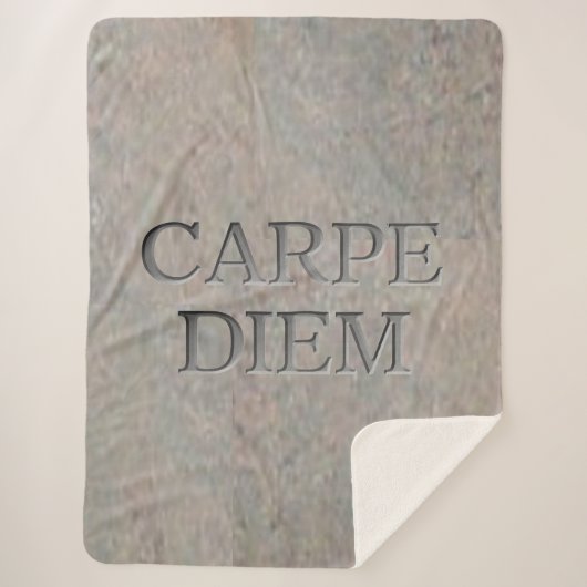 Carpe Diem Stone Sherpa Decke Sherpadecke (Vorderseite)