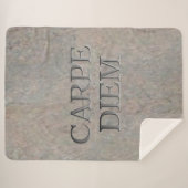 Carpe Diem Stone Sherpa Decke Sherpadecke (Vorderseite (Horizontal))