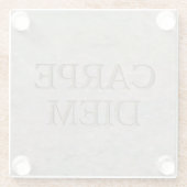 Carpe Diem Stone Untersetzer (Rückseite)