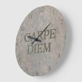 Carpe Diem Stone Wanduhr (Winkel)