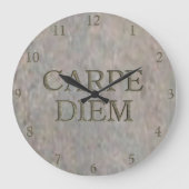Carpe Diem Stone Wanduhr (Vorderseite)