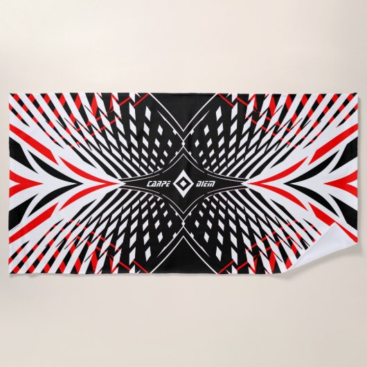 Carpe Diem Strandtuch (Vorderseite)