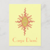 Carpe Diem! Sunburst Postkarte (Vorderseite)