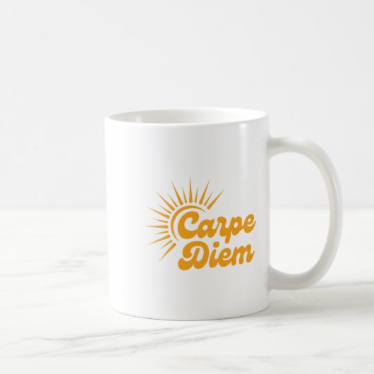 Carpe Diem Sunrise Premium Kaffeetasse (Rechts)