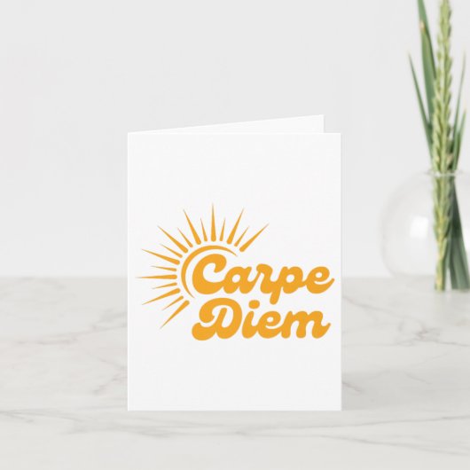 Carpe Diem Sunrise Premium  Karte (Vorderseite)