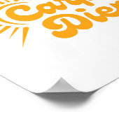 Carpe Diem Sunrise Premium Poster (Ecke)