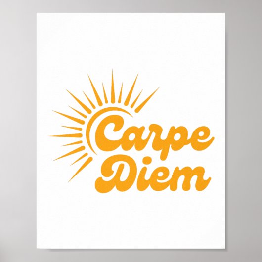 Carpe Diem Sunrise Premium Poster (Vorne)