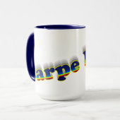 Carpe Diem Tasse (Vorderseite Links)