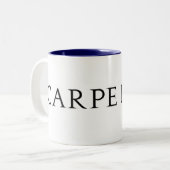 Carpe Diem Tasse (Vorderseite Links)