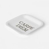 Carpe Diem-Teller Pappteller (Gewinkelt)