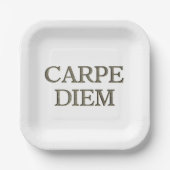 Carpe Diem-Teller Pappteller (Vorderseite)
