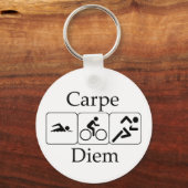 Carpe Diem Triathilon Schlüsselanhänger (Vorderseite)