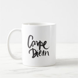 Carpe Diem typografische Zitat-Tasse Kaffeetasse