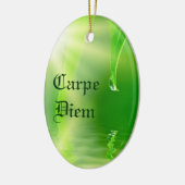 Carpe Diem Verzierung Keramikornament (Links)