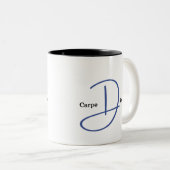 Carpe Diem Zwei-Tone-Kaffee-Tasse Zweifarbige Tasse (VorderseiteRechts)
