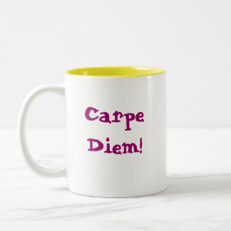 Carpe Diem! Zweifarbige Tasse
