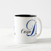 Carpe Diem Zweifarbige Tasse (VorderseiteRechts)