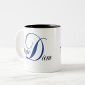 Carpe Diem Zweifarbige Tasse (Vorderseite Links)