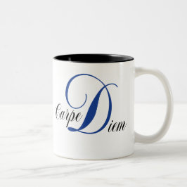 Carpe Diem Zweifarbige Tasse