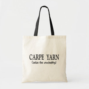 Carpe Garn (ergreifen Sie das Crochting) Tragetasche