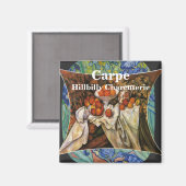 Carpe Hillbilly Charcuterie Cold Cuts Pate T - Shi Magnet (Vorderseite/Rückseite)