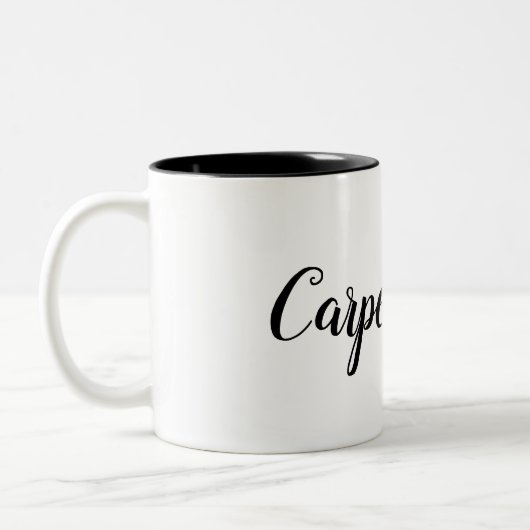 Carpe Kaffee Zweifarbige Tasse (Links)