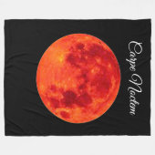 Carpe Noctem Large Fleece Blanket (Vorderseite (Horizontal))