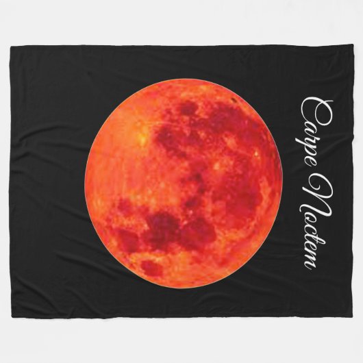 Carpe Noctem Large Fleece Blanket (Vorderseite (Horizontal))