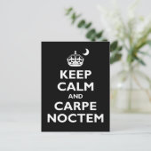Carpe Noctem! Postkarte (Stehend Vorderseite)