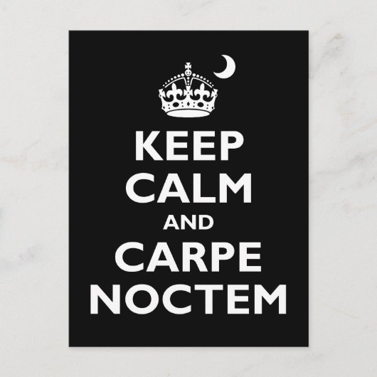Carpe Noctem! Postkarte (Vorderseite)