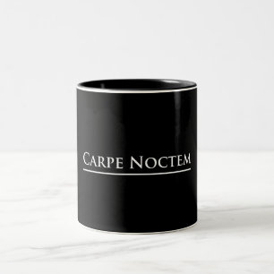 Carpe Noctem Zweifarbige Tasse