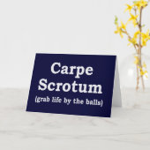Carpe Scrotum Karte (Gelbe Blume)