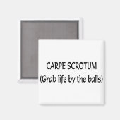 Carpe Scrotum Magnet (Vorderseite/Rückseite)