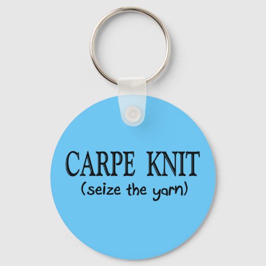 Carpe Strick (Seize the garn) Knittergeschenke Schlüsselanhänger (Vorderseite)