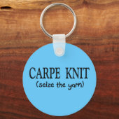 Carpe Strick (Seize the garn) Knittergeschenke Schlüsselanhänger (Vorderseite)