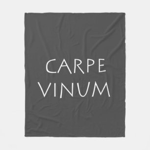 Carpe vinum fleecedecke