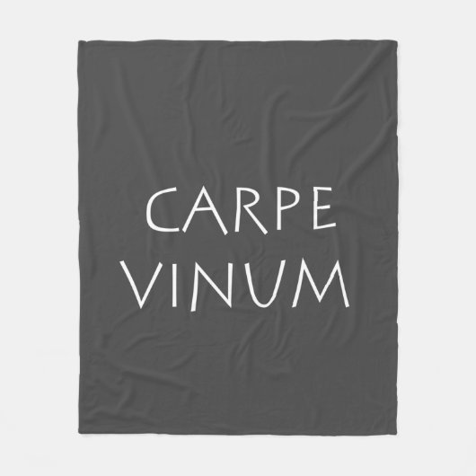 Carpe vinum fleecedecke (Vorderseite)