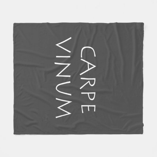 Carpe vinum fleecedecke (Vorderseite (Horizontal))