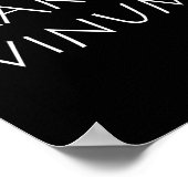 Carpe vinum poster (Ecke)