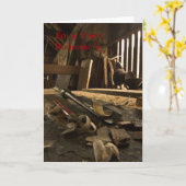 Carpenders Buser Workshop Retirement Card Karte (Gelbe Blume)